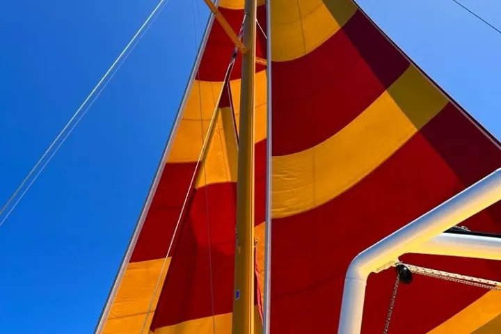 a close up of a boat