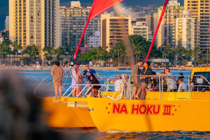 a large boat in the water