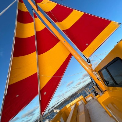 a close up of a boat