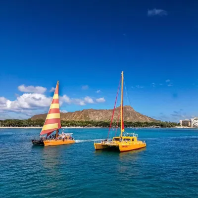 a small boat in a large body of water